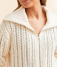 Chenille Cardigan Sweater