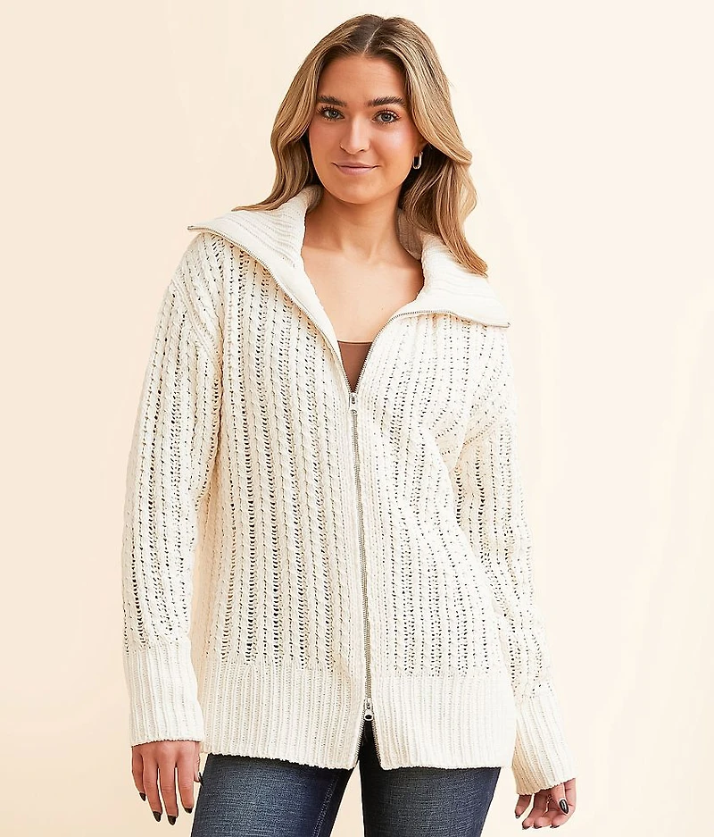 Chenille Cardigan Sweater
