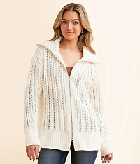 Chenille Cardigan Sweater