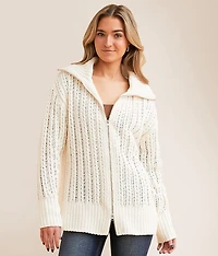 Chenille Cardigan Sweater