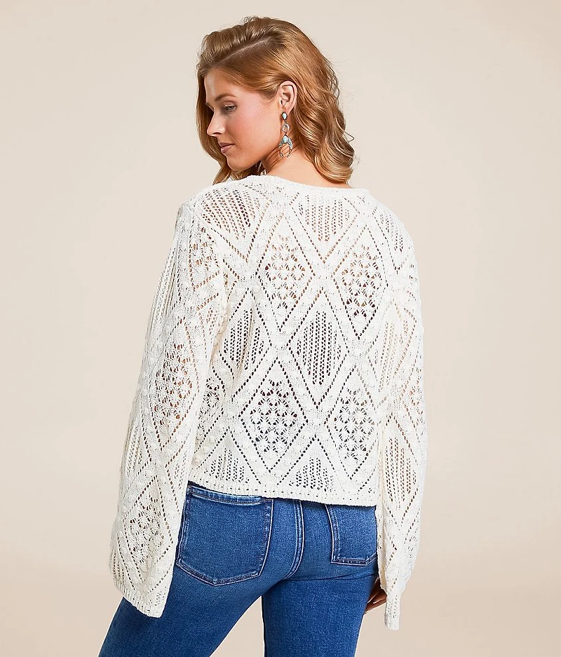 Pointelle Sweater