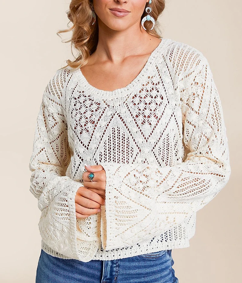 Pointelle Sweater
