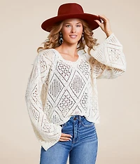 Pointelle Sweater