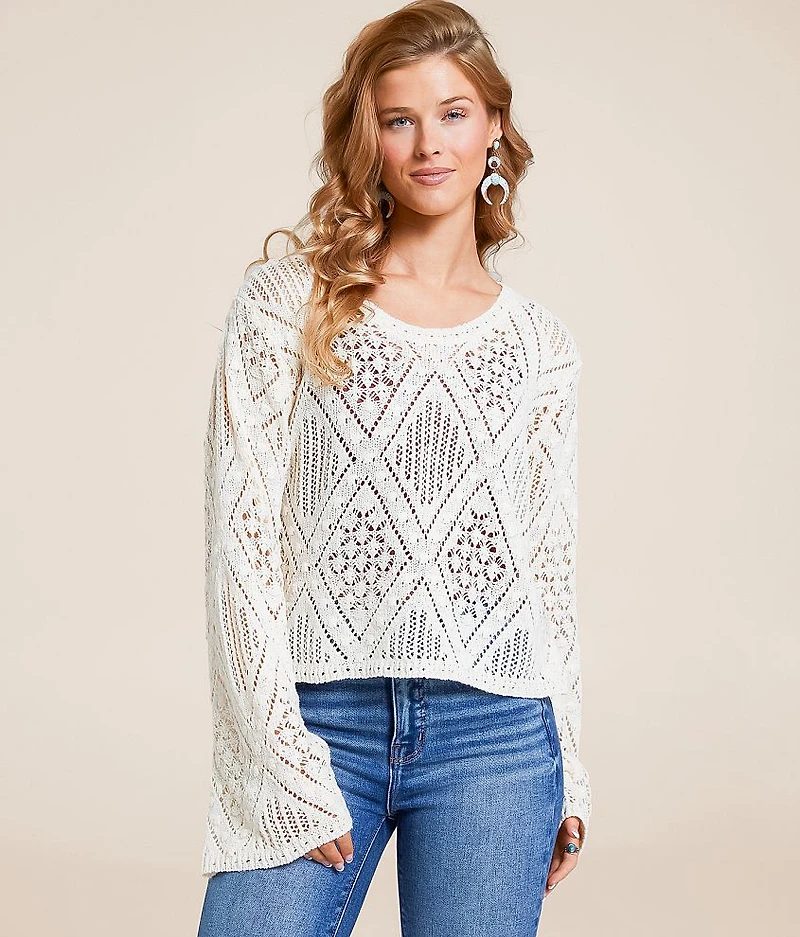 Pointelle Sweater
