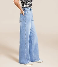 Gemma Wide Leg Studded Stretch Jean