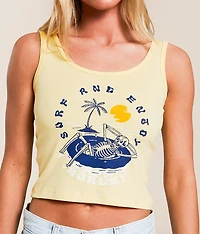 Floatin' Cropped Tank Top