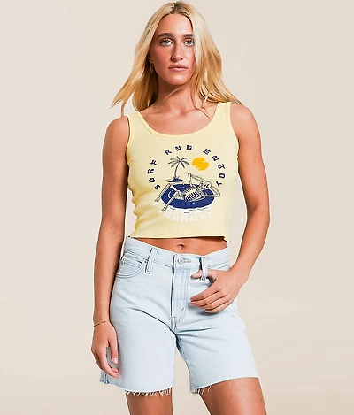Floatin' Cropped Tank Top