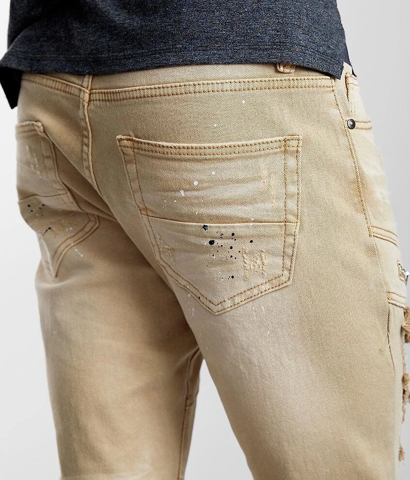 Wheat Washed Skinny Stretch Jean