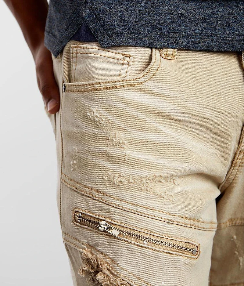 Wheat Washed Skinny Stretch Jean