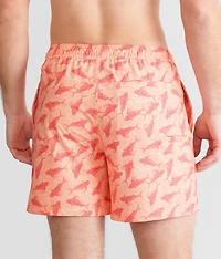 Rooster Wake Volley Stretch Swim Trunks
