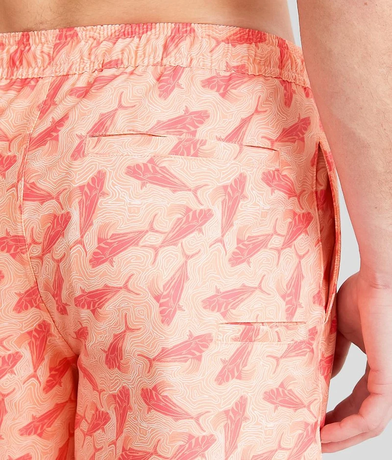 Rooster Wake Volley Stretch Swim Trunks