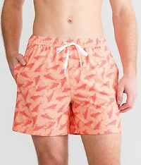Rooster Wake Volley Stretch Swim Trunks
