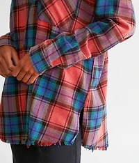 Plaid Boyfriend Flannel Shirt