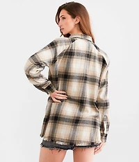 Brushed Plaid Boyfriend Shirt