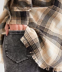 Brushed Plaid Boyfriend Shirt