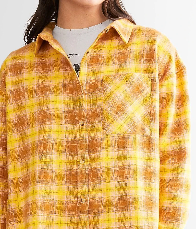 Oversized Boyfriend Flannel Shirt
