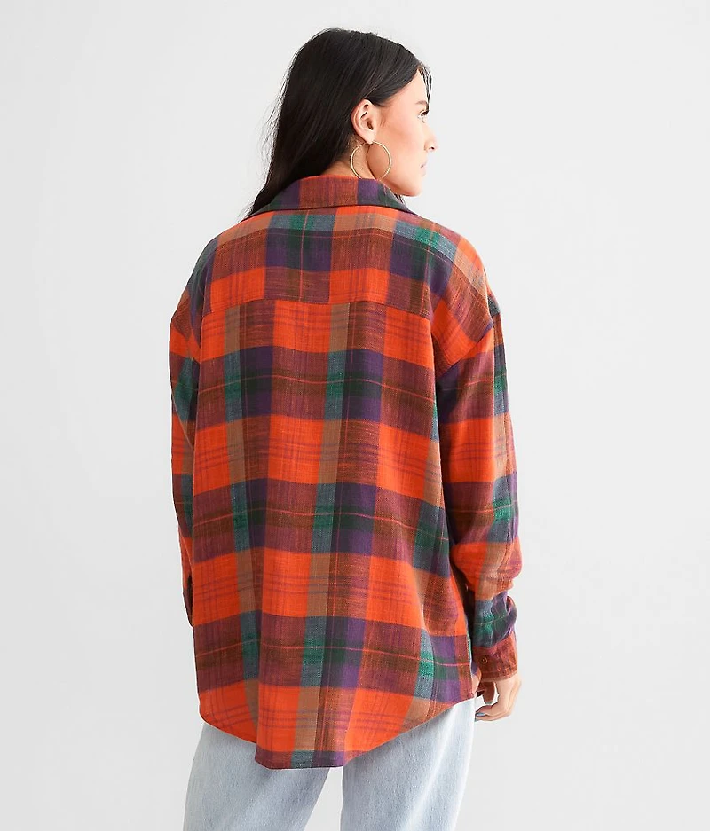Plaid Boyfriend Flannel Shirt