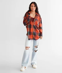 Plaid Boyfriend Flannel Shirt