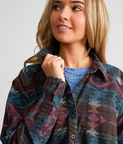 Aztec Print Boyfriend Shirt