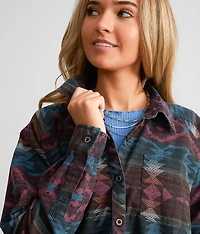Aztec Print Boyfriend Shirt
