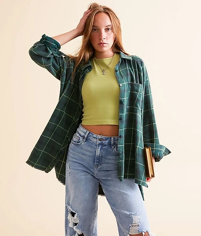 Washed Flannel Shirt