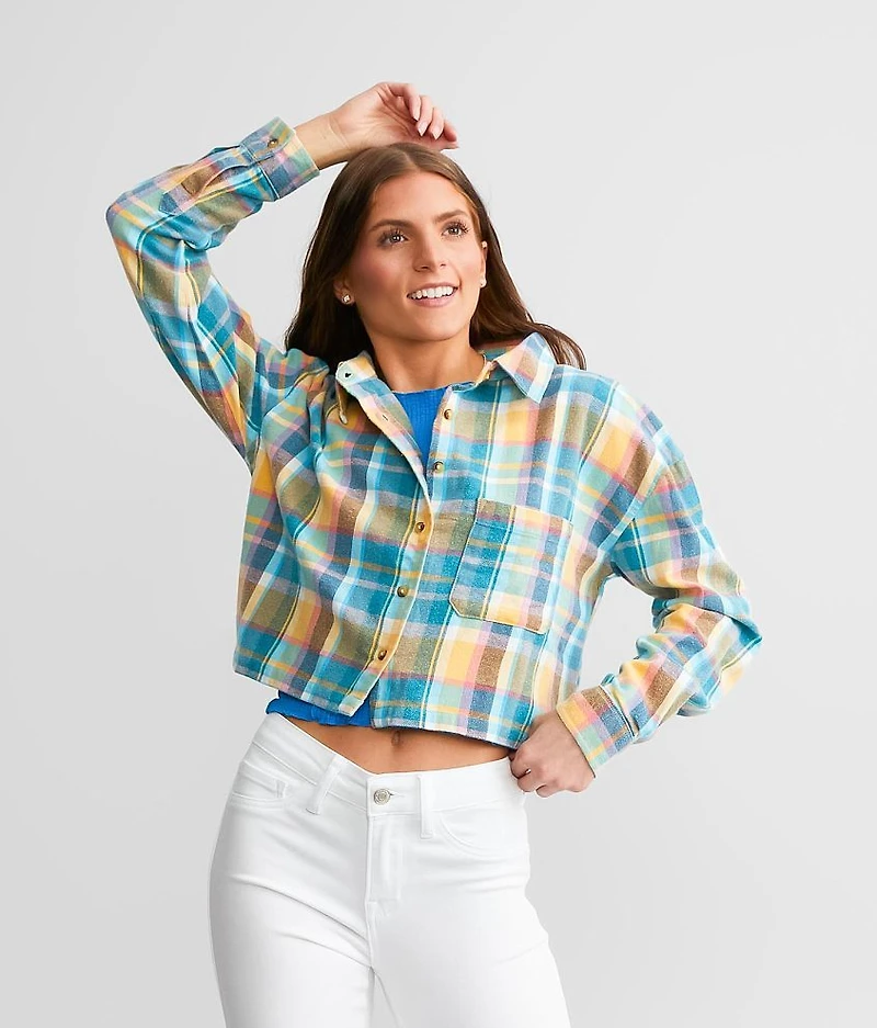 Plaid Cropped Shirt