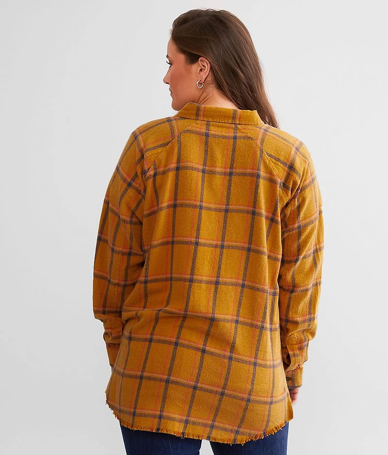 Washed Flannel Boyfriend Shirt