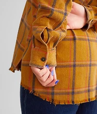 Washed Flannel Boyfriend Shirt