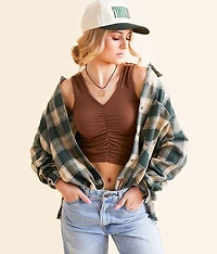 Plaid Boyfriend Shirt