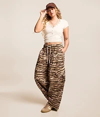 Tiger Stripe High Rise Baggy Cargo Pant