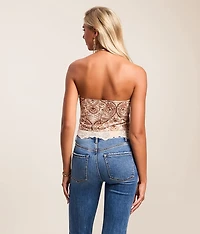 Lace Hanky Tube Top