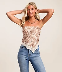Lace Hanky Tube Top