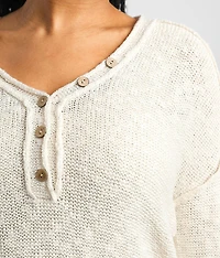 Henley Pullover Sweater