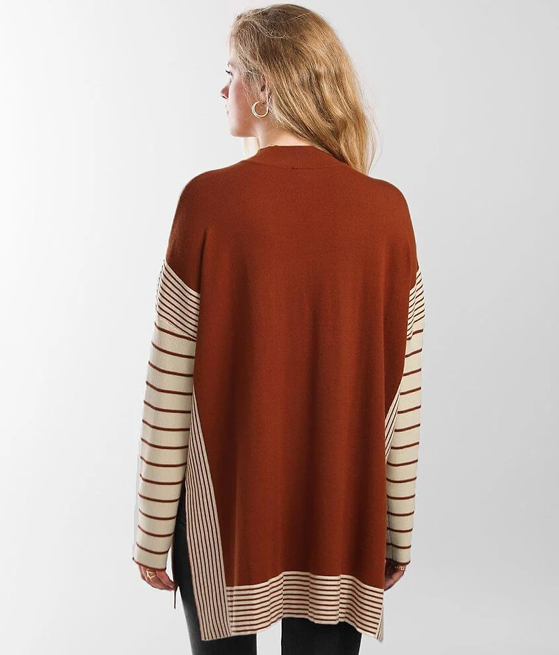 Mock Neck Tunic Sweater