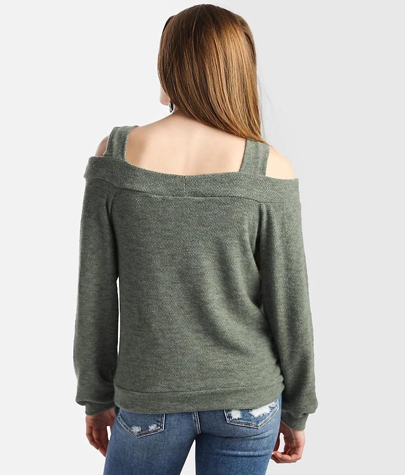 Brushed Cold Shoulder Top
