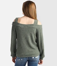 Brushed Cold Shoulder Top