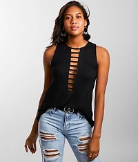 Rhinestone Ladder Tank Top