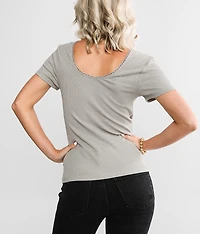 Ribbed Sweetheart Top