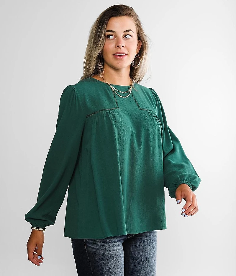 Crinkle Woven Top