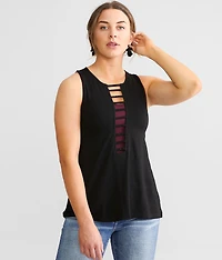 Rhinestone Ladder Tank Top