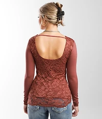Lace Applique Top