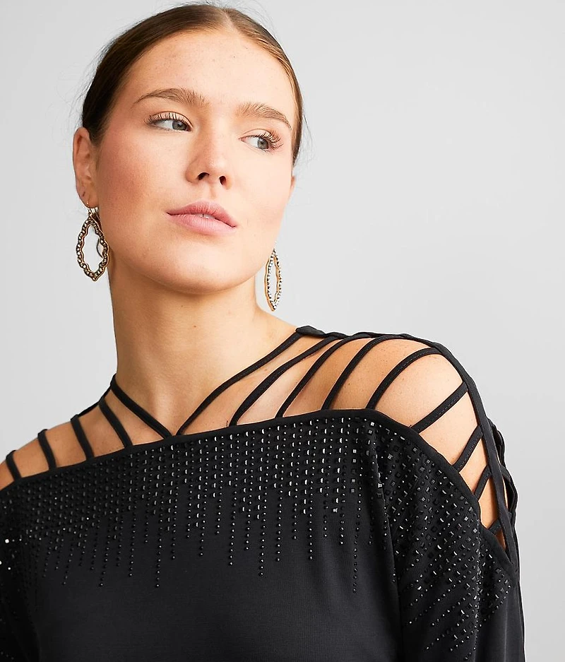 Strappy Cold Shoulder Top