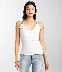 Floral Crochet Tank Top
