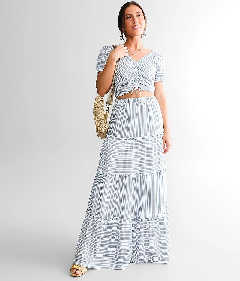 Tiered Maxi Skirt