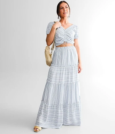 Tiered Maxi Skirt
