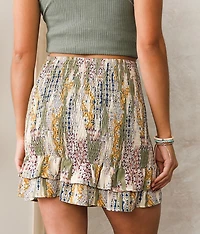 Smocked Mini Skirt