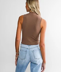 Lace-Up Cut-Out Tank Top