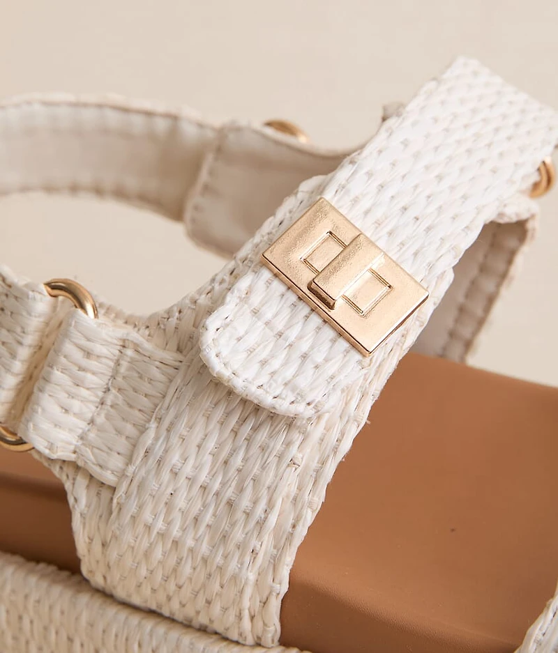 Abiggail Raffia Flatform Sandal
