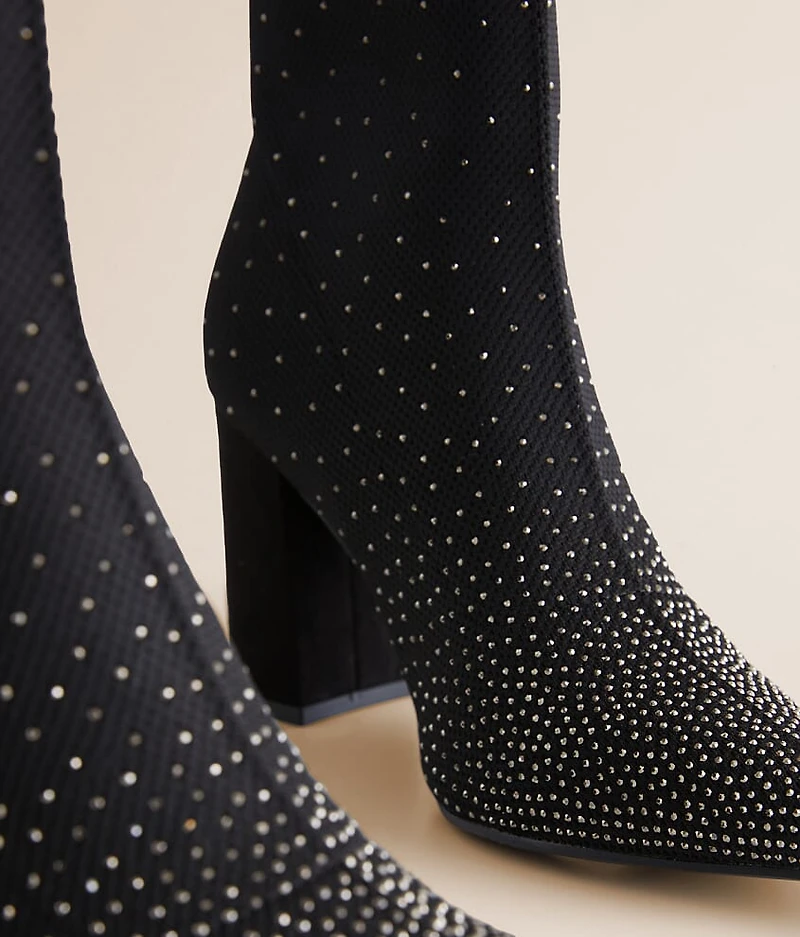 Rhinestone Ankle Boot