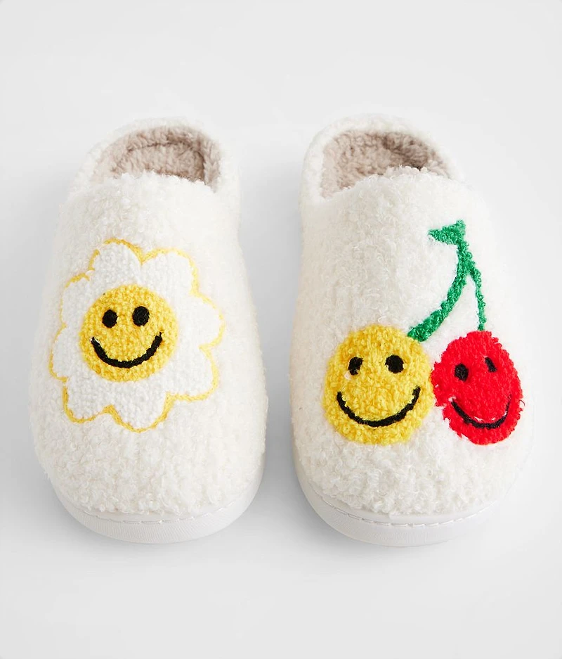 Cozi Smiley Flower & Cherries Slipper